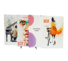 Блокнот A5 100л., клетка, ПУ, мягкая обложка, 4 диз., E999-25 (112)