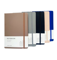 Carnet A5 100 foi, matem., coperta tare cu elastic, 5 culori, 030-25 (120)