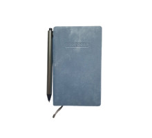 Carnet B7 100 foi, matem., Velura, albastru, coperta integrala+ pix (240)