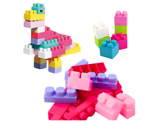 Constructor din plastic „Blocuri vesele” - 55 piese. S47-29 (72)