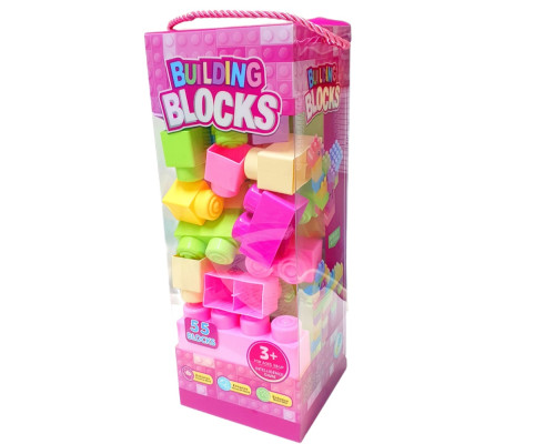 Constructor din plastic „Blocuri vesele” - 55 piese. S47-29 (72)