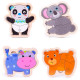 Mini-puzzle "Baby", lemn, 4 piese, 15*15cm, asortate S47-32 (240)