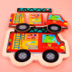 Mini-puzzle "Baby", lemn, 4 piese, 15*15cm, asortate S47-32 (240)
