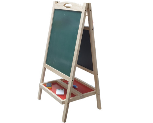 Tablă pentru copii, dublă pe picioare + accesorii, h 70 cm YY-3373 (8)