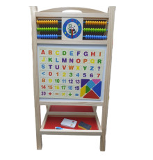 Tablă pentru copii, dublă pe picioare + accesorii, h 70 cm YY-3373 (8)