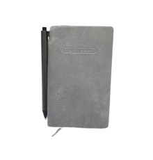 Carnet B7 100 foi, matem., Velura, gri, coperta integrala+ pix (240)