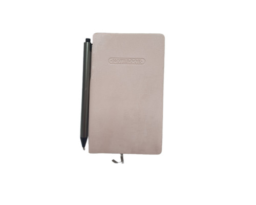Carnet B7 100 foi, matem., Velura, roz, coperta integrala+ pix (240)