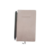 Carnet B7 100 foi, matem., Velura, roz, coperta integrala+ pix