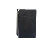 Carnet B7 100 foi, matem., Velura, negru, coperta integrala+ pix