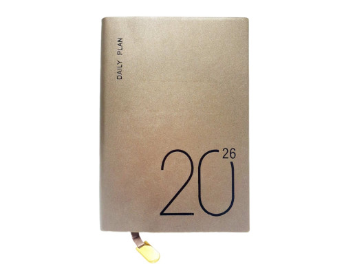 Agenda A5 datata 2026, Metalic, sampani, coperta integrala *6023 (88)