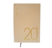 Agenda A5 datata 2026, Pastel, bej, coperta integrala *6047 (88)