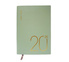 Agenda A5 datata 2026, Pastel, verde, coperta integrala *6061 (88)