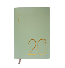 Agenda A5 datata 2026, Pastel, verde, coperta integrala *6061 (88)