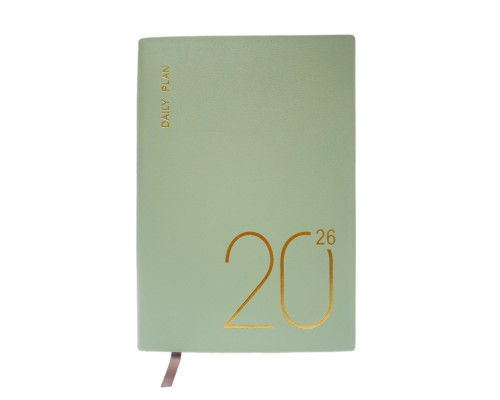 Agenda A5 datata 2026, Pastel, verde, coperta integrala *6061 (88)