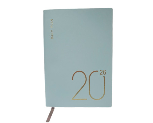 Ежедневник A5 датированный 2026, Pastel, голубой, интегр. обложка *6078 (88)