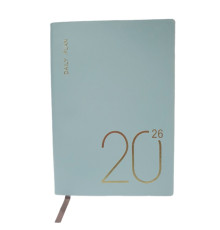 Agenda A5 datata 2026, Pastel, azuriu, coperta integrala *6078 (88)