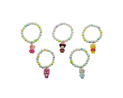 Set bratari pentru copii cu figurine din desene animate 5 buc. S43-2 (30)