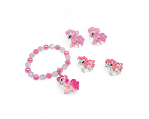 Set de bijuterii pentru copii „Kuromi”/"Pony", în cutie cadou, 6 buc. S43-3 (20)