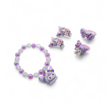 Set de bijuterii pentru copii „Kuromi”/"Pony", în cutie cadou, 6 buc. S43-3 (20)