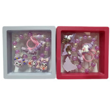 Set de bijuterii pentru copii „Kuromi”, în cutie cadou, 6 buc. S43-3 (12)
