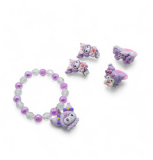 Set de bijuterii pentru copii „Kuromi”/"Pony", în cutie cadou, 6 buc. S43-3 (20)