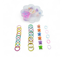 Set elastic de par pentru copii "Flower"11cm, 90buc. S45-5 (12)