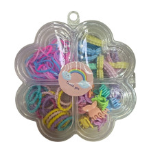 Set elastic de par pentru copii "Flower"11cm, 90buc. S45-5 (12)