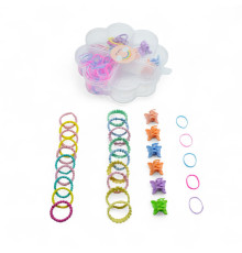 Set elastic de par pentru copii "Flower"11cm, 90buc. S45-5 (12)