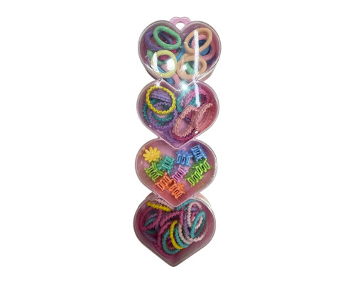Set elastic de par pentru copii "4 Hearts", 60buc. S45-5 (12)