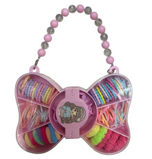 Set elastic de par pentru copii "Butterfly" cu mâner, 50buc. S45-5 (12)