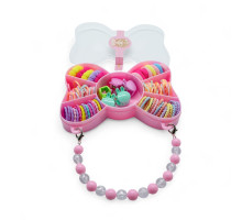 Set elastic de par pentru copii "Butterfly" cu mâner, 50buc. S45-5 (12)