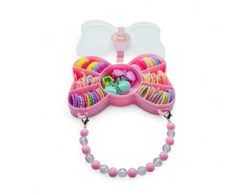 Set elastic de par pentru copii "Butterfly" cu mâner, 50buc. S45-5 (12)