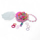 Set accesorii de par pentru copii in caseta scoica cu maner, 90 piese. S45-6