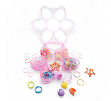 Set elastic de par pentru copii "Flower" cu mâner, 90buc. S45-5 (12)