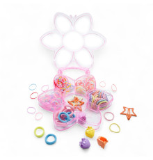 Set elastic de par pentru copii "Flower" cu mâner, 90buc. S45-5 (12)
