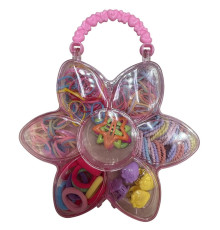 Set elastic de par pentru copii "Flower" cu mâner, 90buc. S45-5 (12)