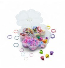 Set elastic de par pentru copi"Flower"14cm, 140buc. S45-8 (12)