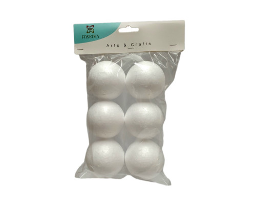 Set figurini din polistiren „Sferă” 5,5 cm 6 buc. S18-6 (12/120)