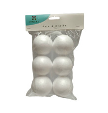 Set figurini din polistiren „Sferă” 5,5 cm 6 buc. S18A-2 (12/120)