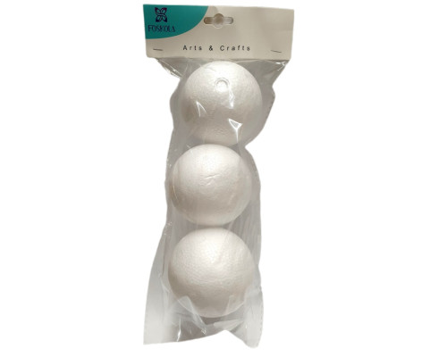 Set figurini din polistiren „Sferă” 7 cm 3 buc. S18A-3 (12/120)