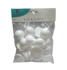 Набор пенопластовых фигурок "Полусфера" 3,5 см 20 шт. S18-11 (12/240)