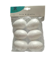 Set figurini din polistiren „Ou” 4*6 cm 6 buc. REF:1502 (12/120)