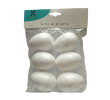 Set figurini din polistiren „Ou” 4*6 cm 6 buc. REF:1502 (12/120)