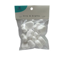 Набор пенопластовых фигурок "Сердце" 3*1,5 см 12шт. FOS-2509 (12/120)