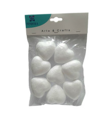 Set figurini din polistiren „Inimă” 4,5×1,5 cm, 8 buc. MA723-01M (12/120)