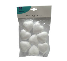 Set figurini din polistiren „Inimă” 4,5×1,5 cm, 8 buc. MA723-01M (12/120)