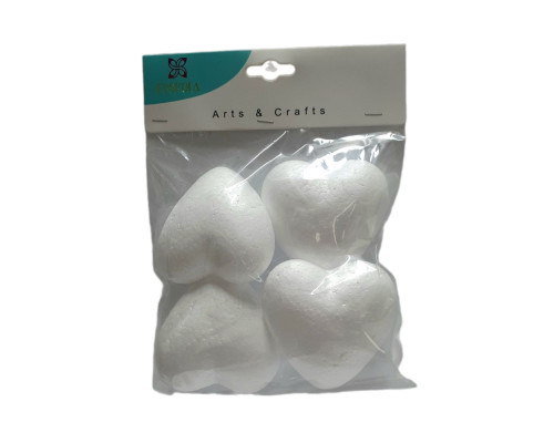 Набор пенопластовых фигурок "Сердце" 7*3 см 4 шт. S18A-26 (12/120)