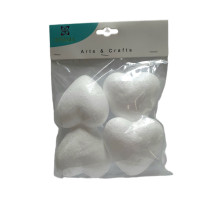 Set figurini din polistiren „Inimă” 7×3 cm, 4 buc. S18A-26 (12/120)