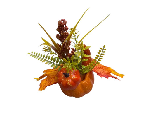 Compozitie decorativa "Toamna de aur" dovleci 20*16 cm. S49-3 (192)