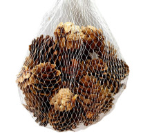 Conuri de brad decorative în plasă (naturale) S49-14 (300)